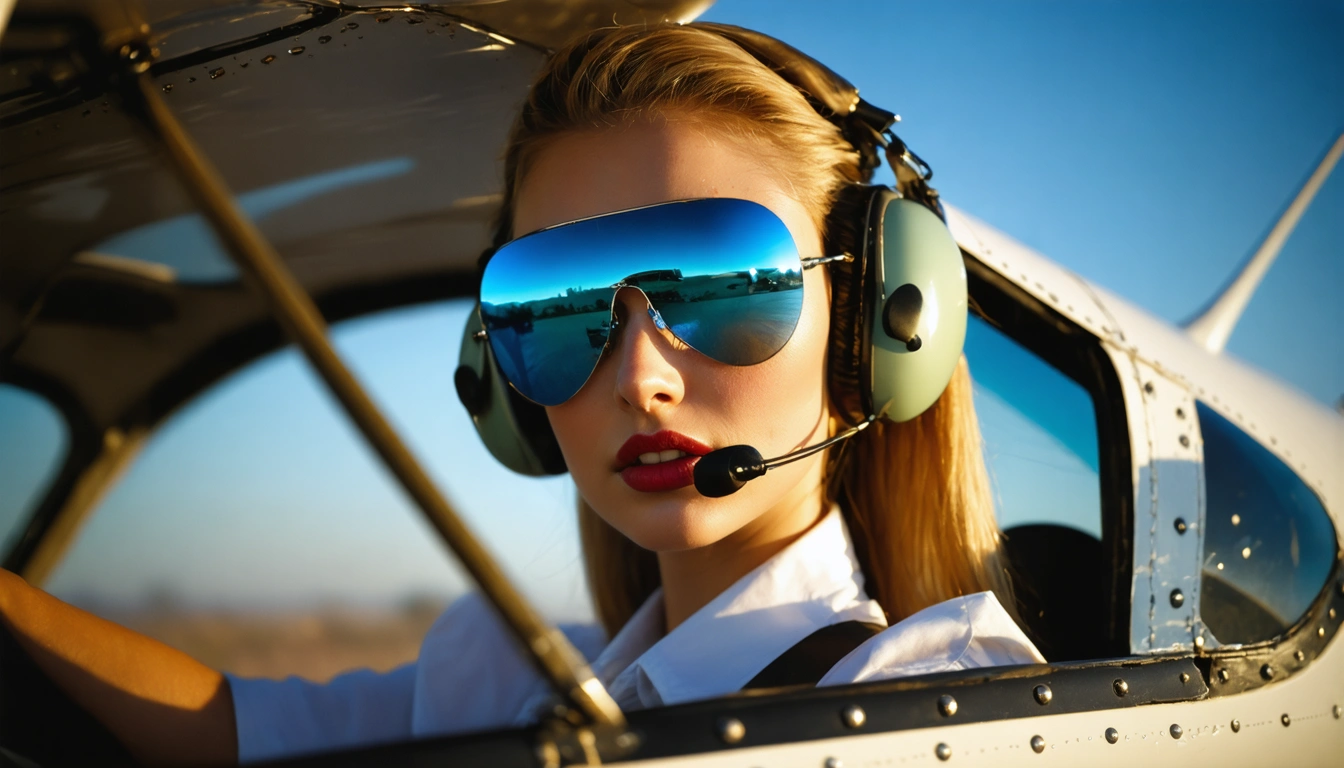 aviator Pin Up
